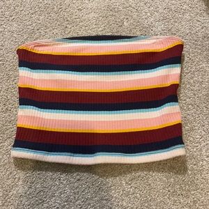 striped tube top